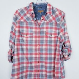 Sea Jachs Girlfriend roll tab sleeve snap shirt